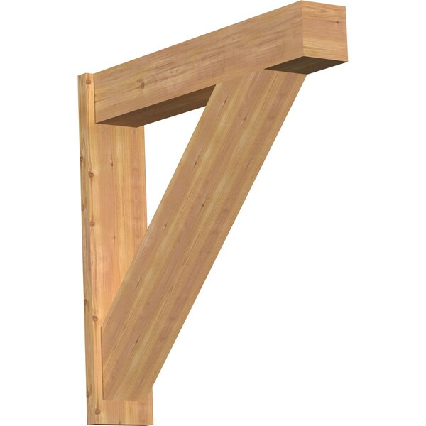 Ekena Millwork Traditional Block Smooth Outlooker, Western Red Cedar, 7 1/2"W x 38"D x 38"H OUT08X38X38TRA05SWR - main